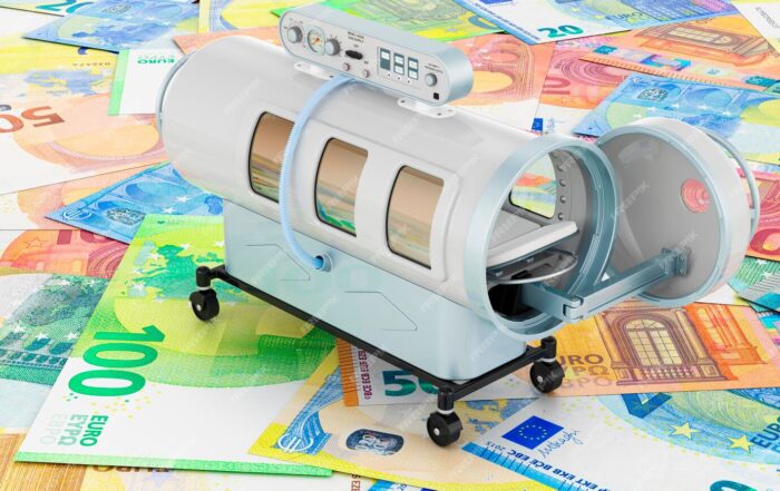 ilustrasi melakukan terapi oksigen hiperbarik