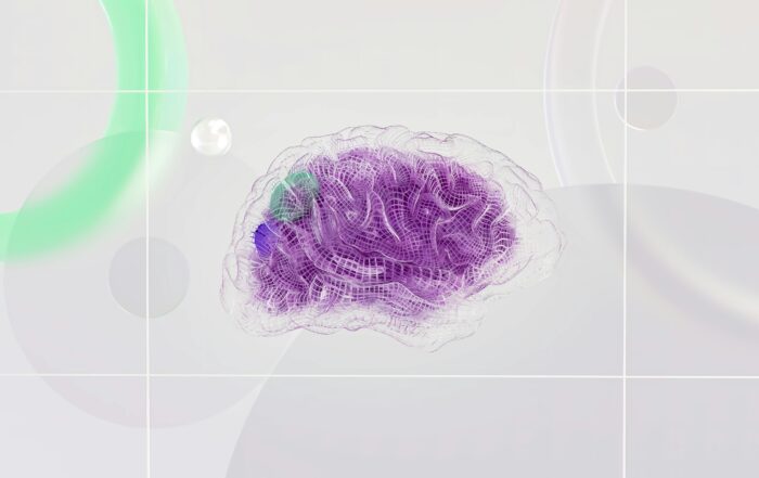 Animasi otak dengan jaringan syaraf yang saling terkoneksi dengna dominan warna ungu cara mengatasi demam panggung