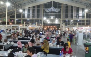 suasana kuliner Lampung festival yang meriah
