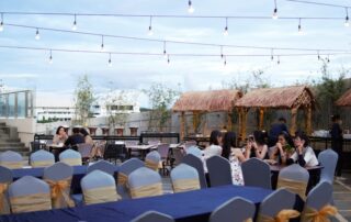 View laut yang cantik dari Bamboo Terrace, tempat bukber di Bandarlampung